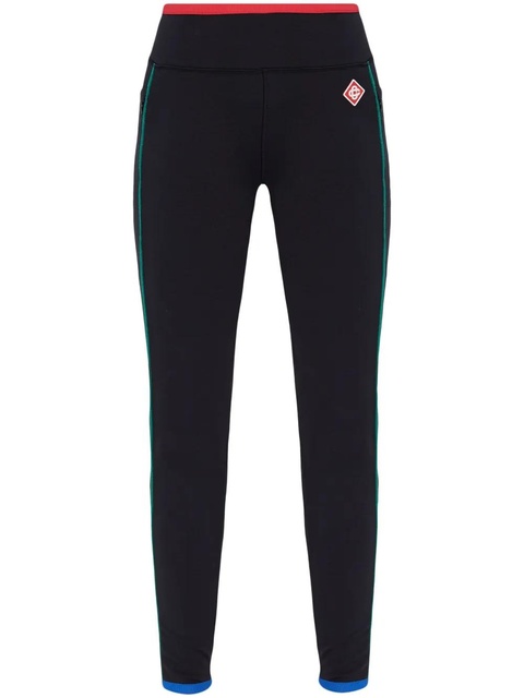 Casablanca logo-patch leggings - Black - zdjęcie produktu nr 1