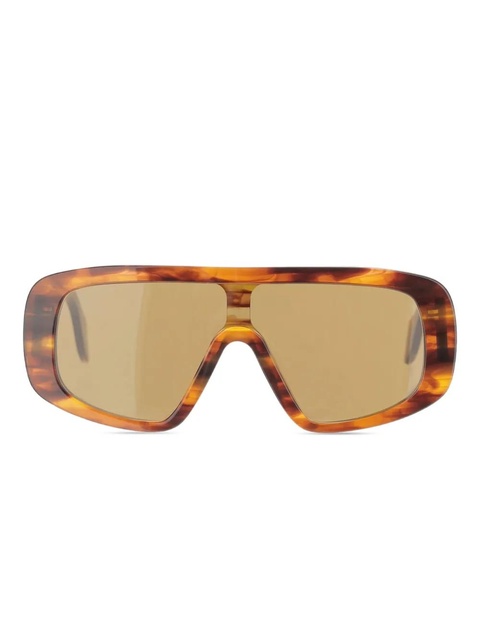 PINKO oversized mask sunglasses - Brown - zdjęcie produktu nr 1