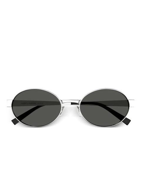 Saint Laurent Eyewear round-frame sunglasses - Silver - zdjęcie produktu nr 1