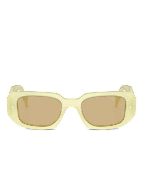 Prada Eyewear Symbole geometric-frame sunglasses - Yellow - zdjęcie produktu nr 1