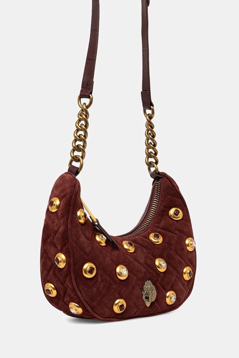 Kurt Geiger London torebka skórzana KENSINGTON kolor bordowy 5014256289 - zdjęcie produktu nr 2