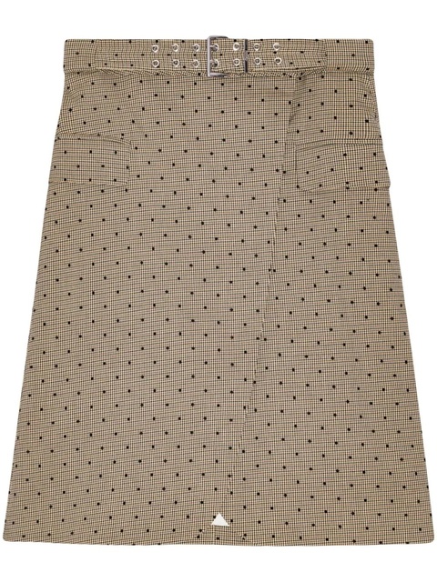 GANNI polka dot-print skirt - Neutrals - zdjęcie produktu nr 1