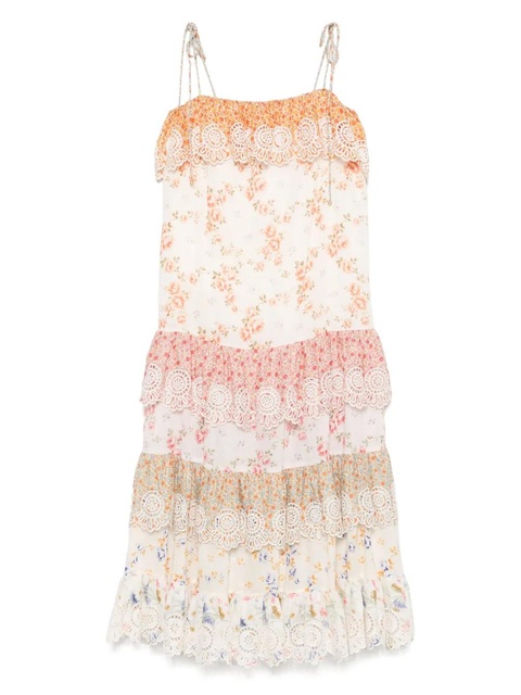 ZIMMERMANN floral-print midi dress - White - zdjęcie produktu nr 1