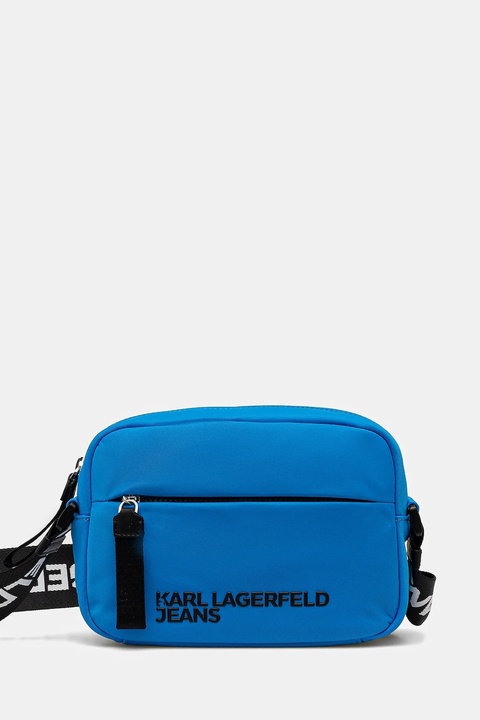 Karl Lagerfeld Jeans saszetka kolor niebieski A1W30232 - zdjęcie produktu nr 2