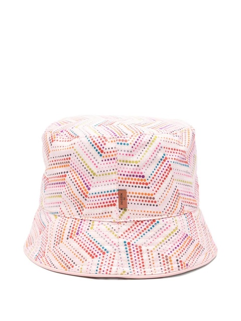 Missoni dotted-chevron bucket hat - Pink - zdjęcie produktu nr 2