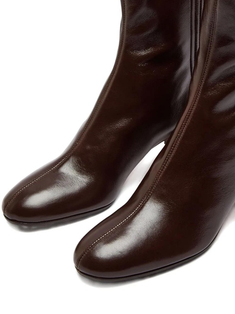Aquazzura 50mm Saint Honore block-heel boot - Brown - zdjęcie produktu nr 2