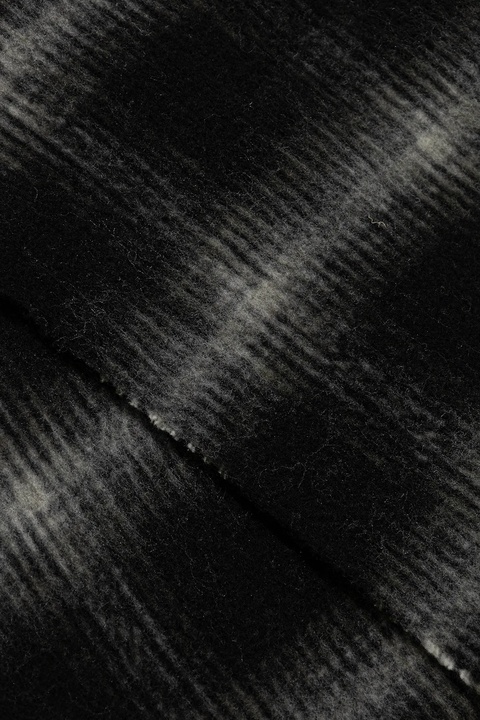 Tommy Jeans szalik z dodatkiem wełny damski kolor czarny wzorzysty AW0AW17904 - zdjęcie produktu nr 2