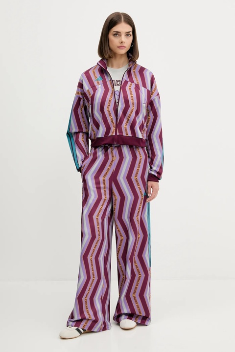 adidas bluza x Farm Rio damska kolor czerwony wzorzysta JL8617 - zdjęcie produktu nr 2