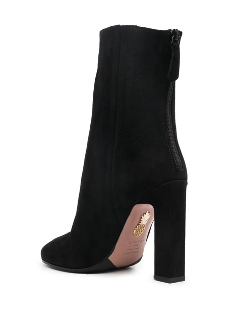 Aquazzura Joplin suede ankle boots 105mm - Black - zdjęcie produktu nr 2