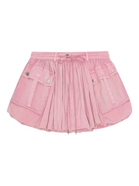 GANNI drawstring-waist skirt - Pink - zdjęcie produktu nr 1