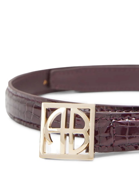 ANINE BING leather belt - Red - zdjęcie produktu nr 2