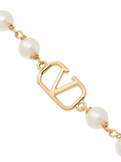 Valentino Garavani VLogo Signature pearl bracelet - Gold - zdjęcie produktu nr 1