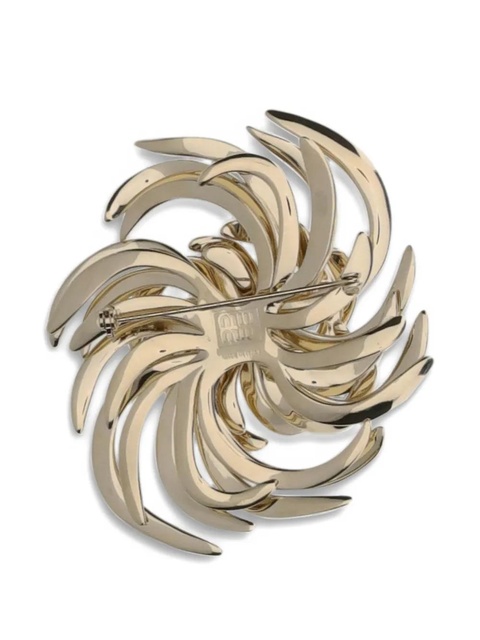 Miu Miu Metal brooch - Gold - zdjęcie produktu nr 2