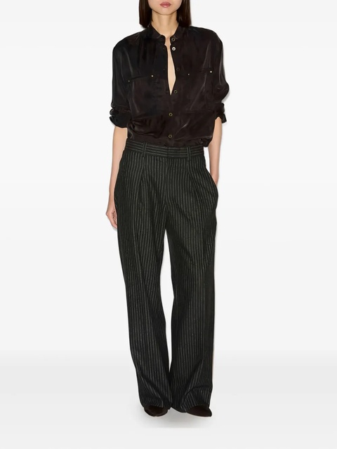 MARANT ÉTOILE Lisetta pinstripe trousers - Black - zdjęcie produktu nr 2