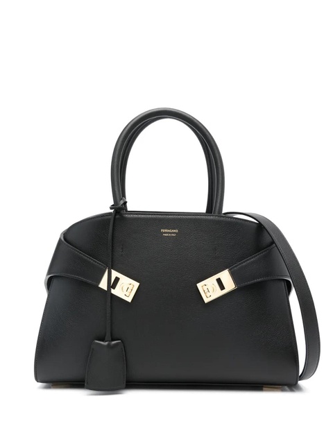 Ferragamo medium Hug Gancini-buckle tote bag - Black - zdjęcie produktu nr 1