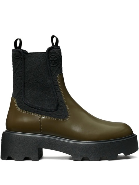 Tory Burch 65mm T-monogram chelsea boots - Green - zdjęcie produktu nr 1