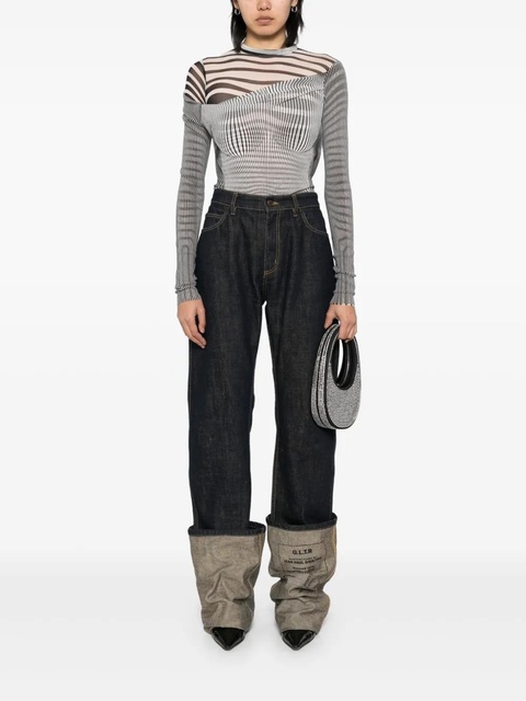 Jean Paul Gaultier The draped body morphing bodysuit - Black - zdjęcie produktu nr 1