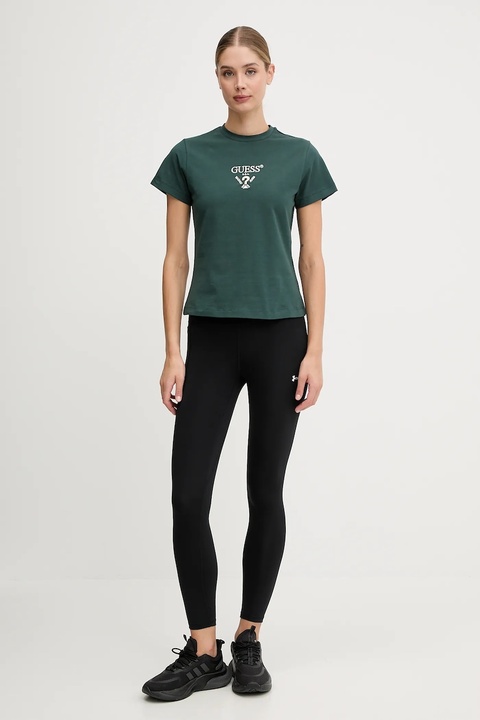 Guess t-shirt COLETTE damski kolor zielony V4YI21 KCDH1 - zdjęcie produktu nr 2