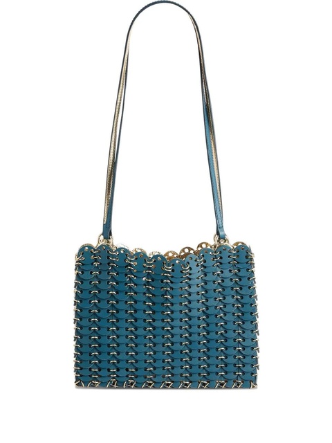 Rabanne Linked leather shoulder bag - Blue - zdjęcie produktu nr 2