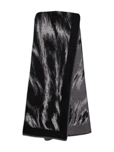 Givenchy animal-print jacquard scarf - Black - zdjęcie produktu nr 1