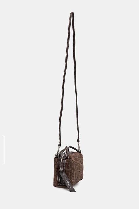 Gianni Chiarini torebka zamszowa ALIFA kolor brązowy BS.8255.CMCOCCO - zdjęcie produktu nr 2