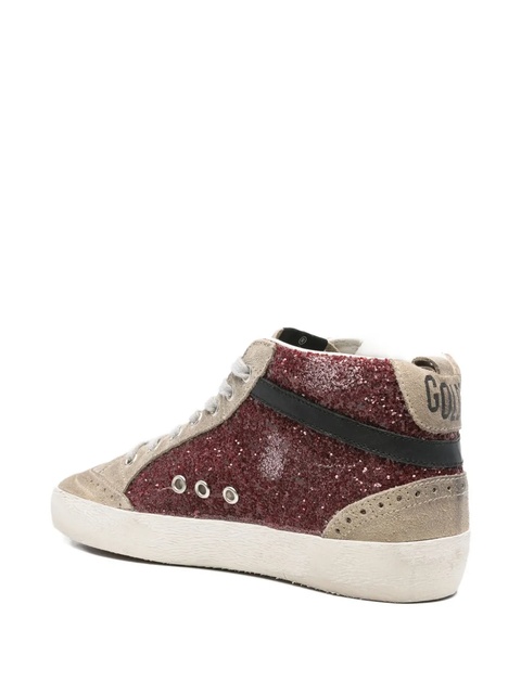 Golden Goose Mid Star glitter suede sneakers - Grey - zdjęcie produktu nr 2