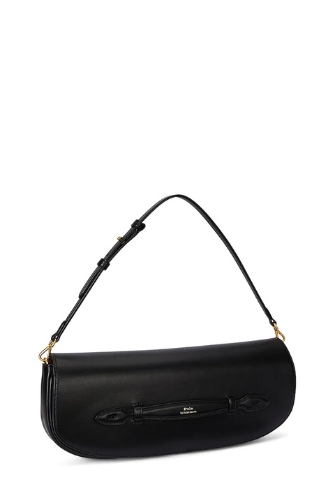 Polo Ralph Lauren torebka skórzana kolor czarny 428971315 - zdjęcie produktu nr 2