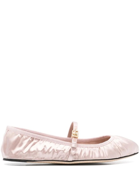 Dolce & Gabbana satin ballet flats - Pink - zdjęcie produktu nr 1