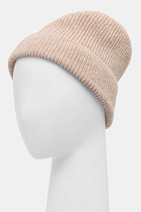 Answear.LAB czapka z wełną merino kolor beżowy - zdjęcie produktu nr 2