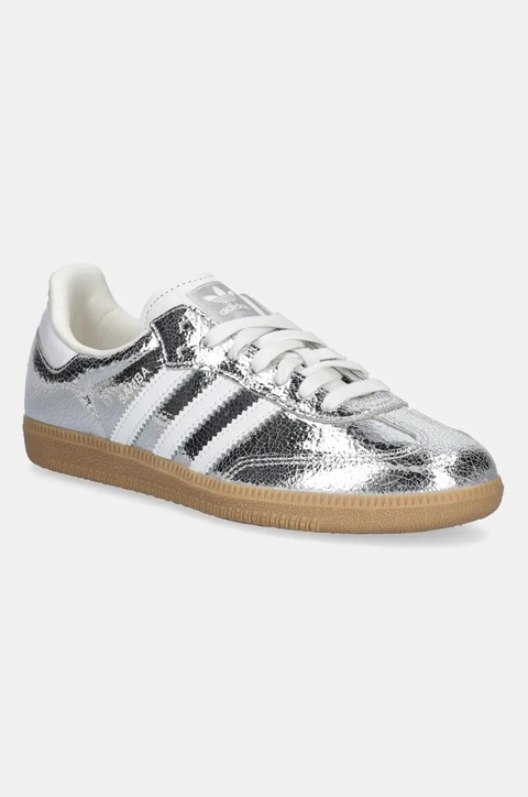 adidas Originals sneakersy skórzane Samba OG damskie kolor srebrny JR0035 - zdjęcie produktu nr 1