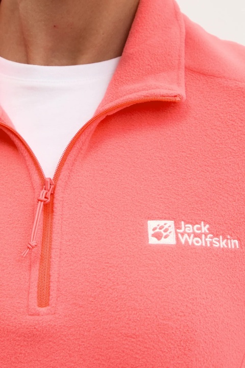 Jack Wolfskin bluza sportowa Taunus kolor pomarańczowy gładka 1709532 - zdjęcie produktu nr 2