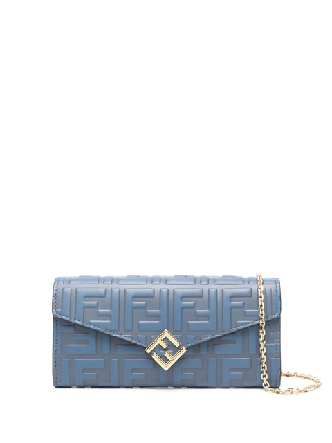 FENDI monogram-pattern clutch bag - Blue - zdjęcie produktu nr 1