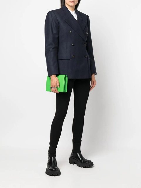 Alexander McQueen Four Ring leather shoulder bag - Green - zdjęcie produktu nr 1