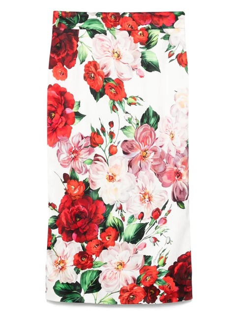Dolce & Gabbana floral midi skirt - White - zdjęcie produktu nr 1