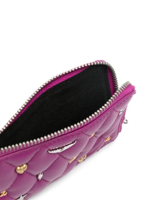 Zadig&Voltaire ZV Card lucky-charms leather cardholder - Purple - zdjęcie produktu nr 1