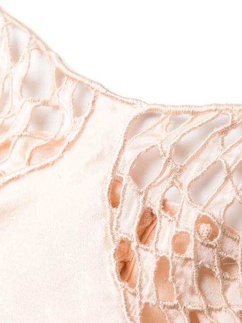 Isa Boulder knot-detailling satin-finish top - Pink - zdjęcie produktu nr 2