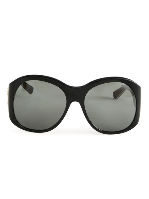 PUCCI round-frame logo-detail sunglasses - Black - zdjęcie produktu nr 1