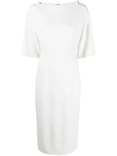 Valentino Garavani bow-detail mid-length dress - Neutrals - zdjęcie produktu nr 1
