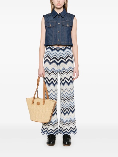 Maje denim cropped gilet - Blue - zdjęcie produktu nr 1