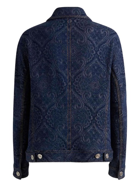 ETRO paisley-pattern denim jacket - Blue - zdjęcie produktu nr 2
