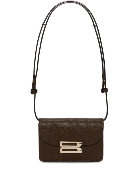 Victoria Beckham Dorian embossed leather shoulder bag - Green - zdjęcie produktu nr 1