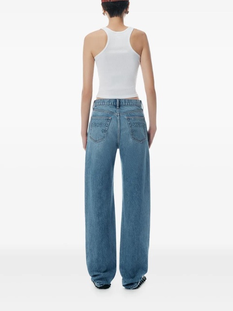 Alexander Wang mid-rise straight-leg jeans - Blue - zdjęcie produktu nr 1