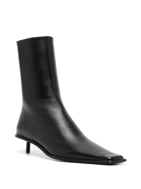 Jil Sander 25mm square-toe leather boots - Black - zdjęcie produktu nr 2