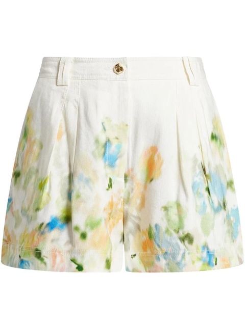 Aje linen-blend shorts - White - zdjęcie produktu nr 1