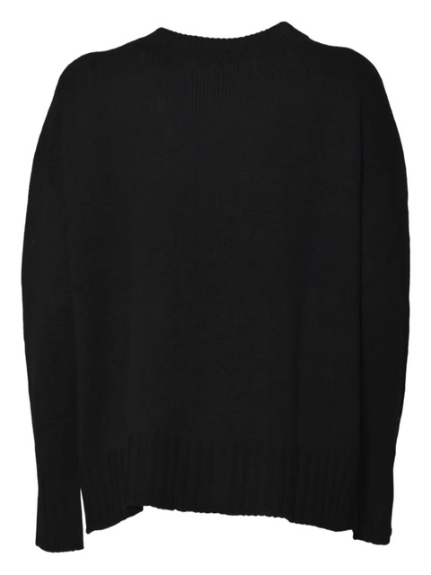 SOLOTRE crew-neck jumper - Black - zdjęcie produktu nr 2