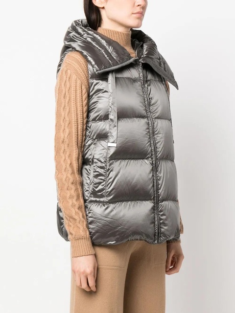 Max Mara hooded padded gilet - Grey - zdjęcie produktu nr 2