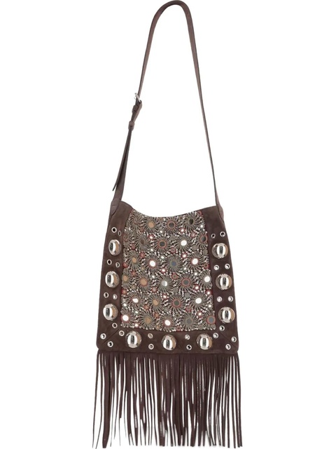 Valentino Garavani eyelet-detailing shoulder bag - Brown - zdjęcie produktu nr 1