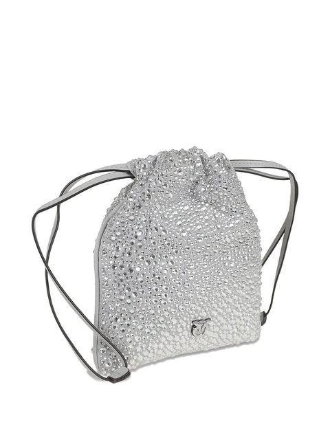 PINKO baby Slouchy embellished satchel - Silver - zdjęcie produktu nr 2