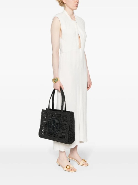 Tory Burch small Ella crochet tote bag - Black - zdjęcie produktu nr 2