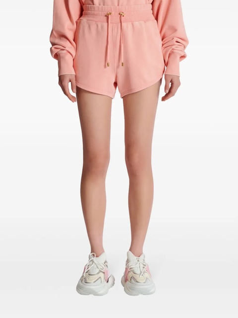 Balmain embroidered-logo cotton shorts - Pink - zdjęcie produktu nr 2